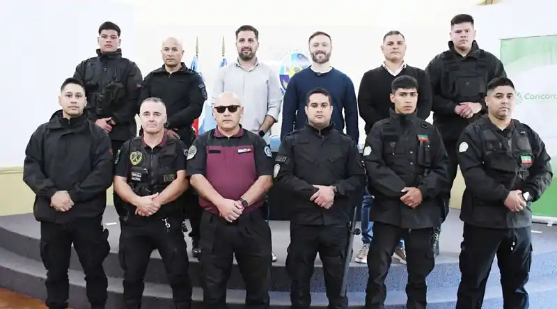 Azcué reconoció el compromiso demostrado por personal de la unidad operativa de seguridad ciudadana