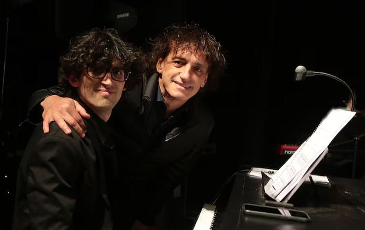 Ángel Mahler con su hijo Damián, quien sigue su legado