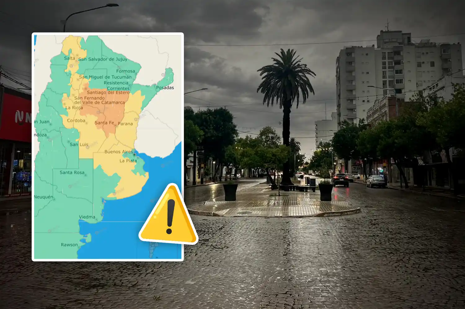 Rafaela bajo alerta por tormentas: jueves inestable con lluvias intensas y mejora gradual hacia el fin de semana