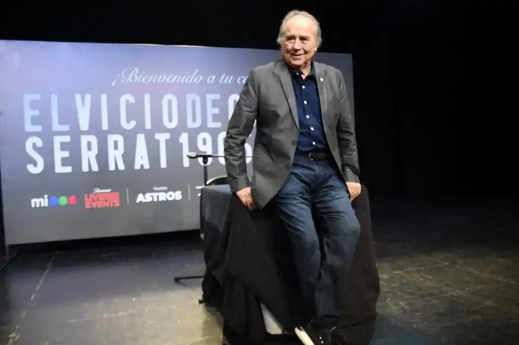 El adiós a Serrat: “Vengo a despedirme de los escenarios, no de la gente, ni del país y los amigos”