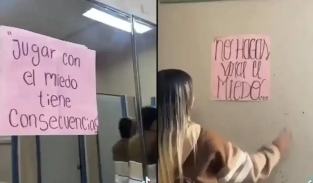 Algunas de las frases que compartieron los estudiantes cordobeses frente a las amenazas virales.