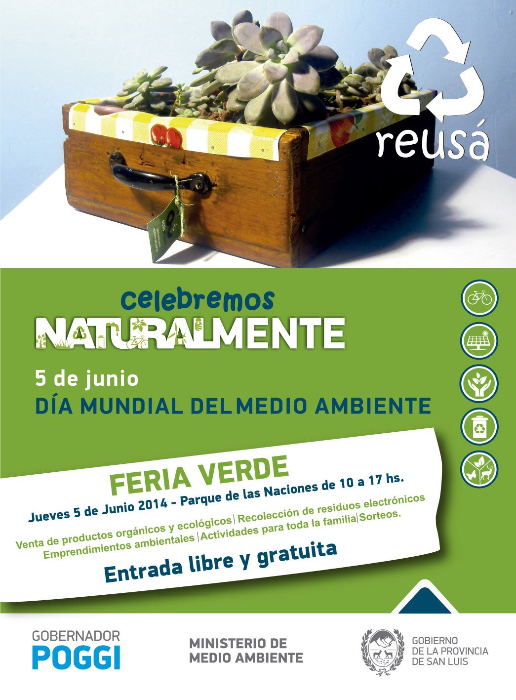 San Luis: Actividades por el Día Mundial del Medioambiente