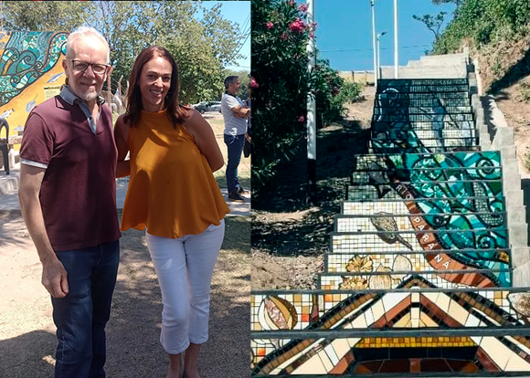 Inauguraron el primer tramo de la Escalera de Pescadores