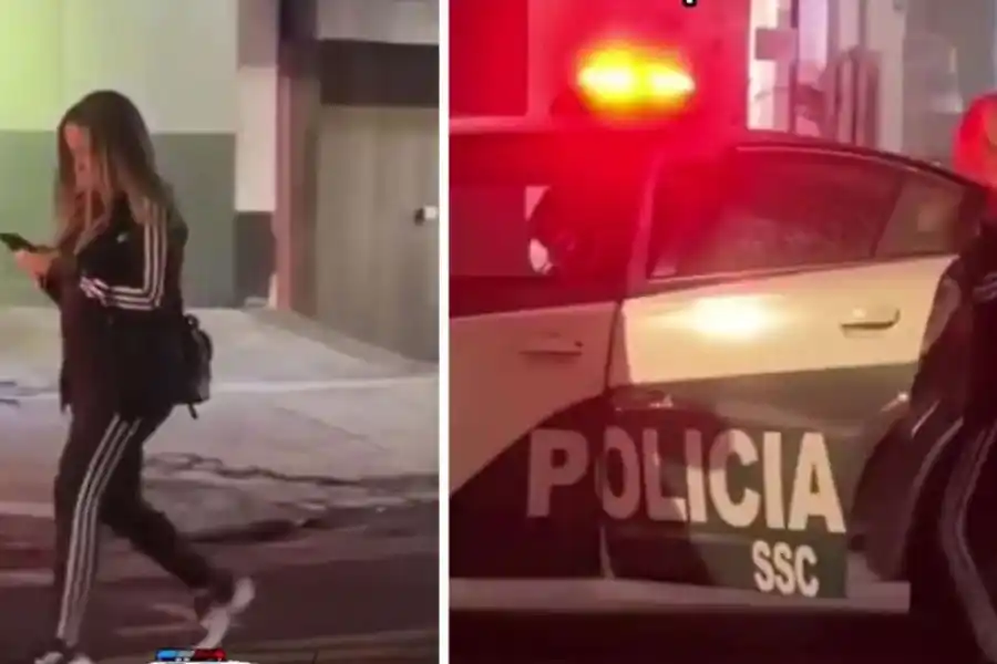 VIDEO | Se distrajo con su celular y se subió a un patrullero pensando que era un taxi