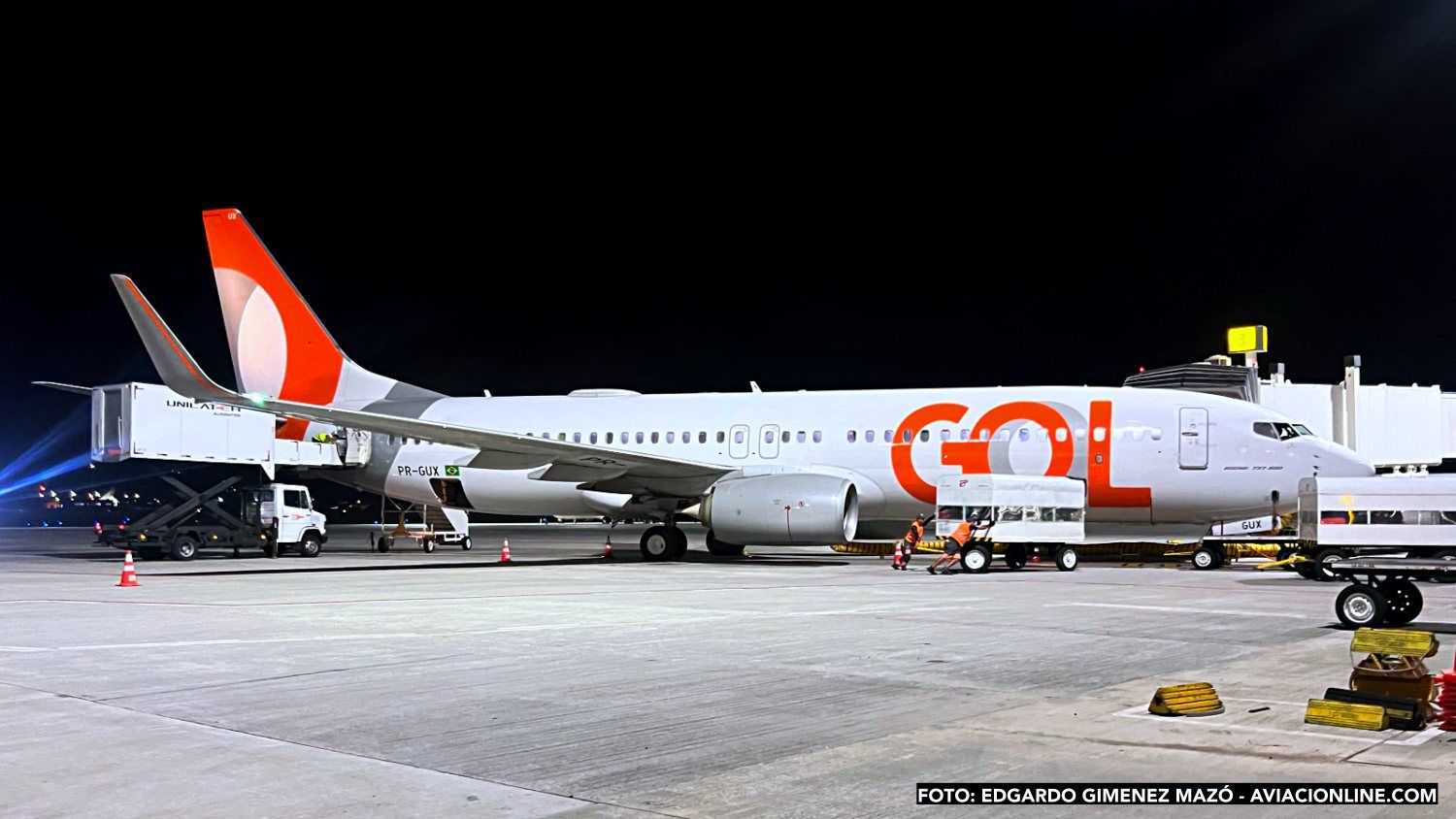 Boeing 737-800 PR-GUX de GOL Linhas Aéreas