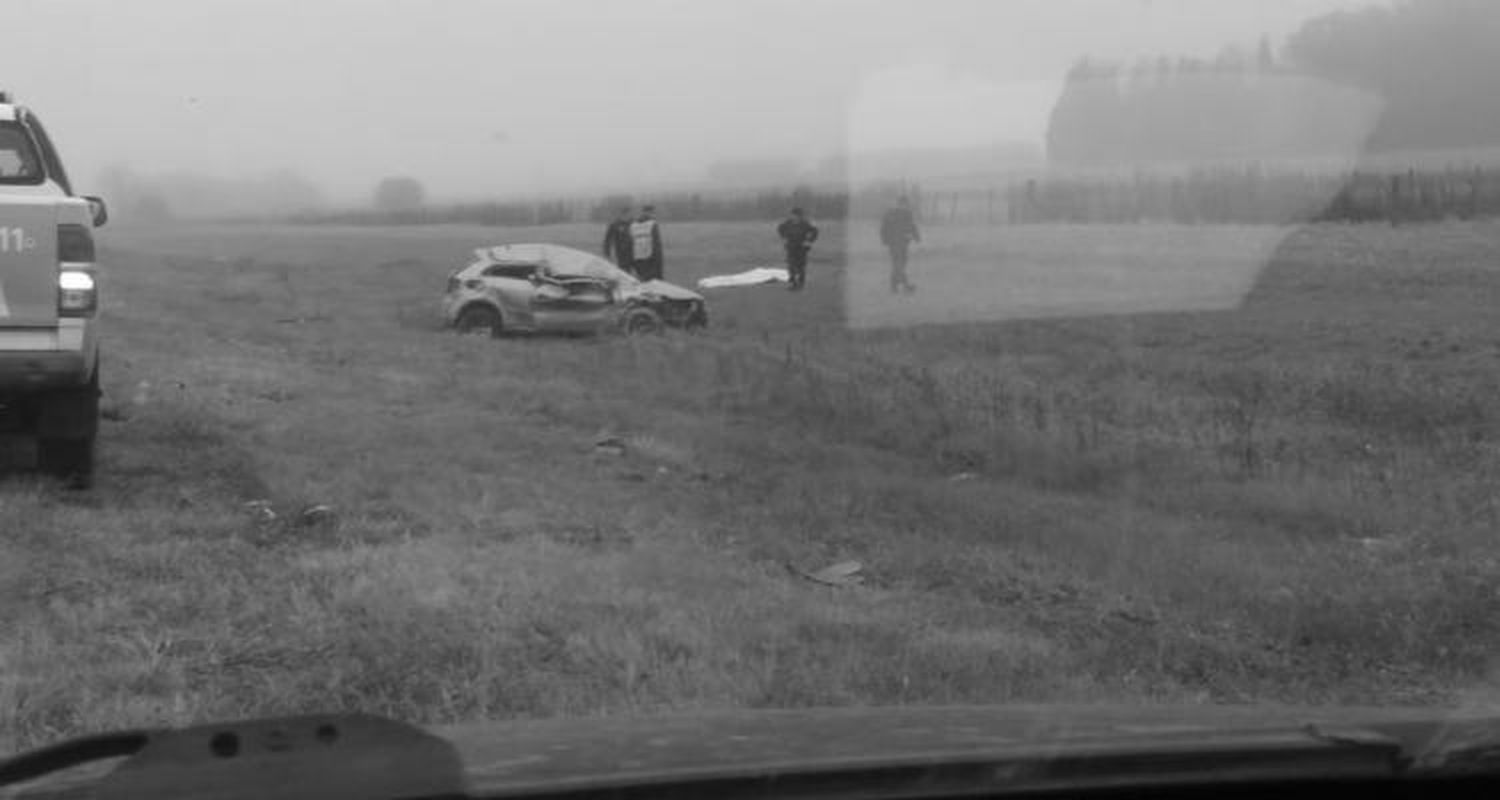 Murió un efectivo policial en un accidente sobre Ruta 191