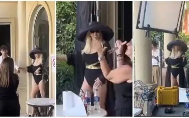 El back de la nueva publicidad de Susana Giménez.