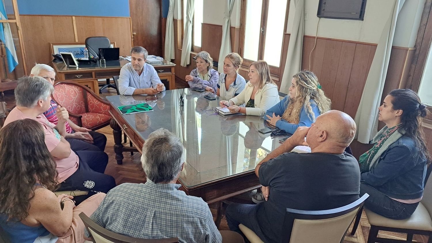 Pablo Barrena mantuvo varias reuniones