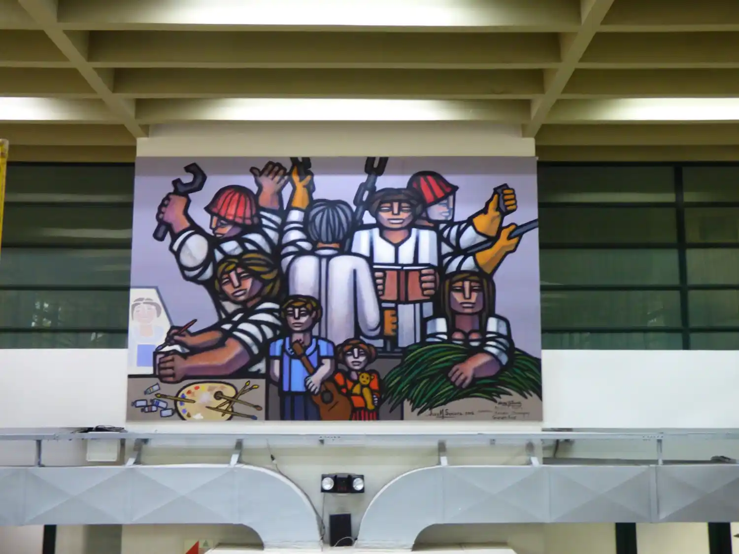 "La Cultura del Trabajo",obra del artista Juan Manuel Sánchez