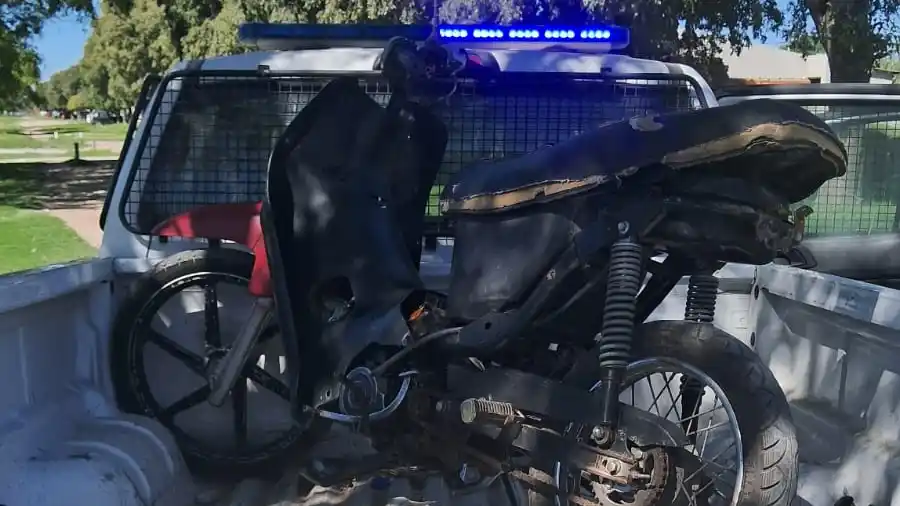 Moto secuestrada
