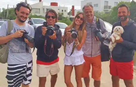 Las bromas de Pampita Ardohain a los paparazzi