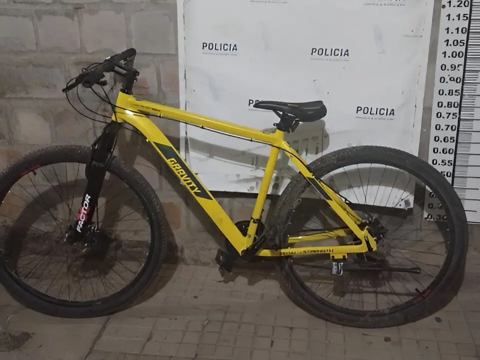 La bicicleta fue secuestrada para restituirla al propietario.