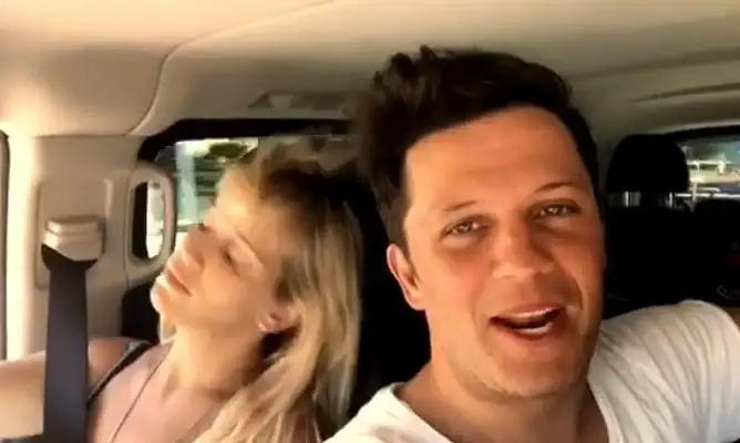 El desopilante video de Luisana Lopilato yendo a la clínica para dar a luz a su hija