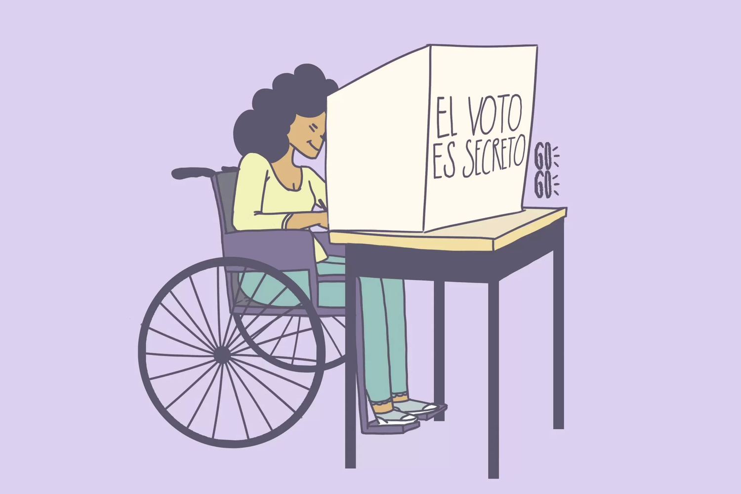 Las personas con discapacidad pueden elegir donde votar