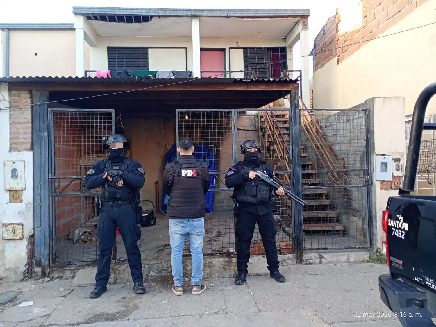 Múltiples allanamientos en Rafaela por abusos de armas: secuestraron cartuchos, motos y cocaína