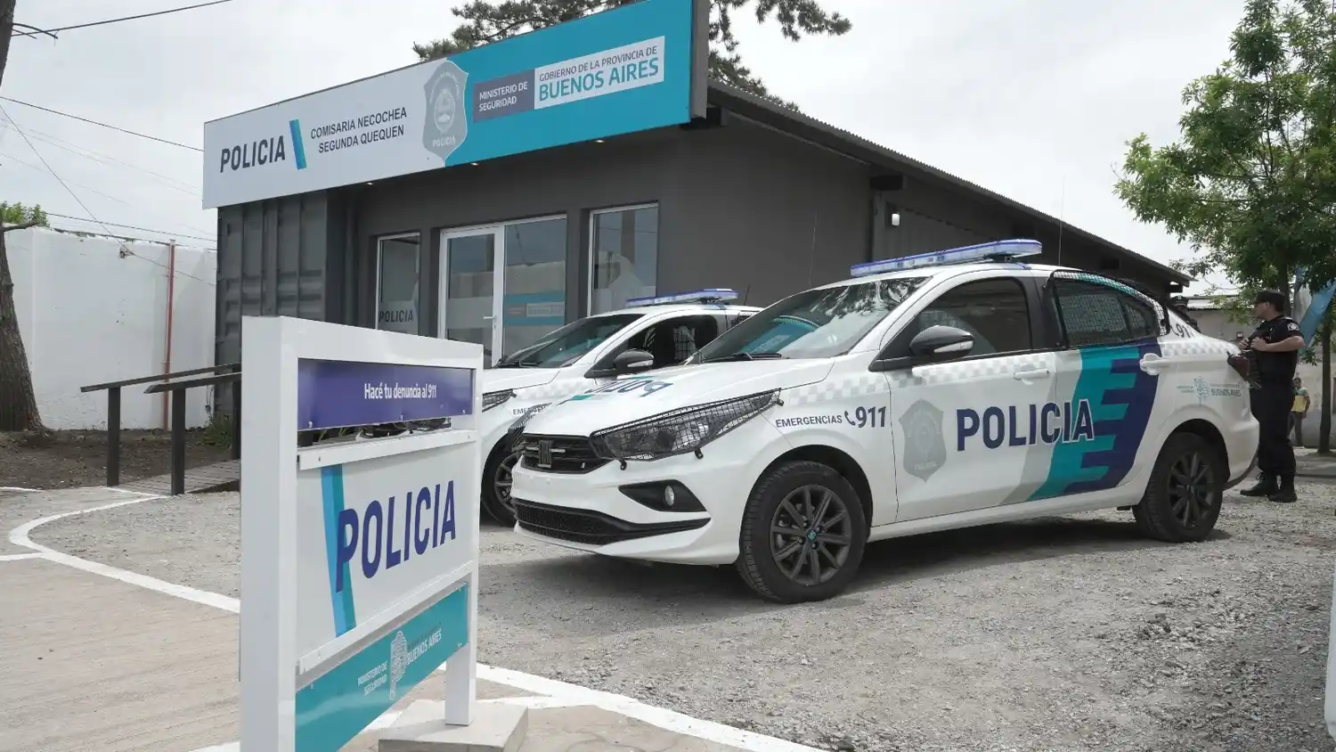 En comisaría. De Quequén, está detenido el imputado en seis causas judiciales