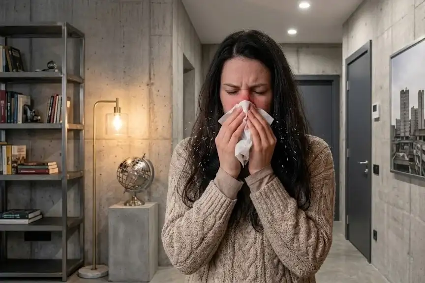 Durante el invierno se incrementan los síntomas en quienes son sensibles al polvo doméstico.
