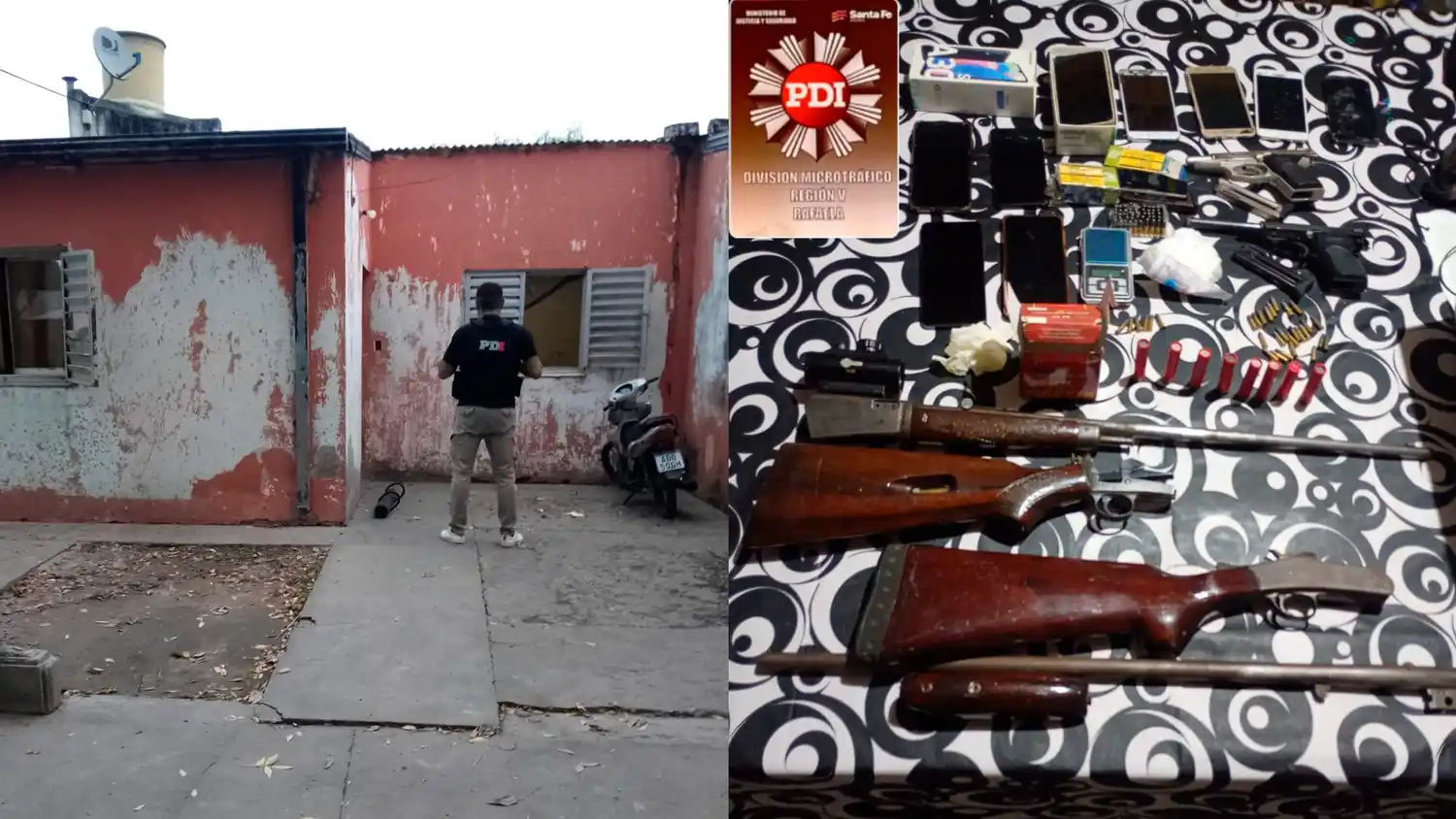 Detuvieron a una mujer por microtráfico y tenencia de armas tras un allanamiento