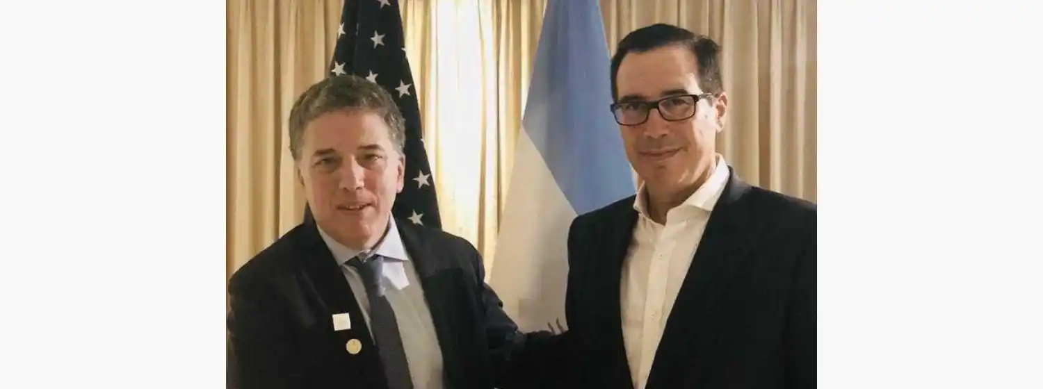 Nicolás Dujovne recibió el apoyo del Secretario del Tesoro de EE.UU