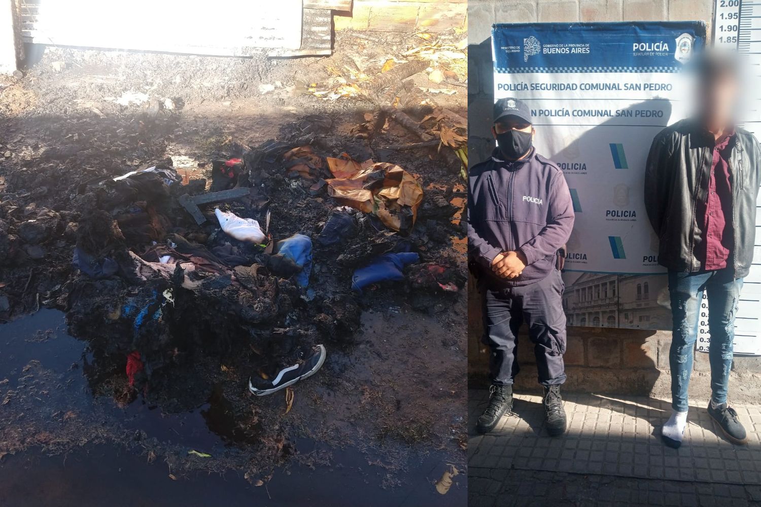 Violencia de género: incendió elementos en lo de su expareja y agredió a la policía, que lo detuvo