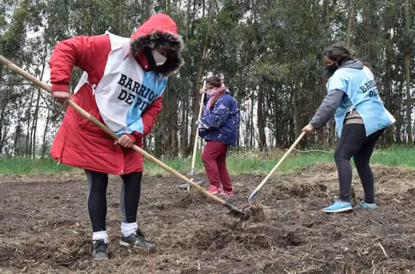 "De la tierra al comedor": la iniciativa popular de Barrios de Pie