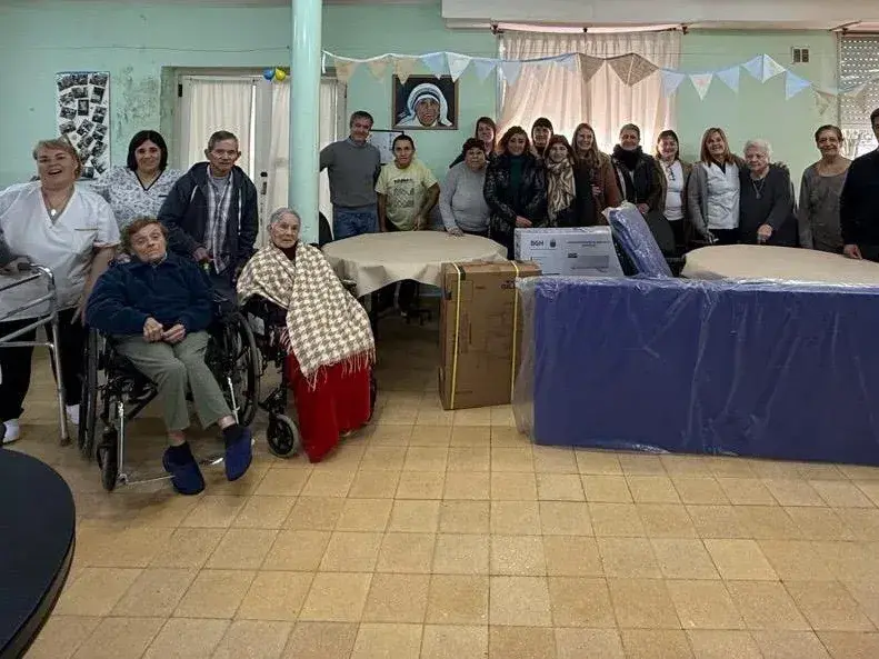 Donación. Para el hospital y la residencia para mayores de Lobería
