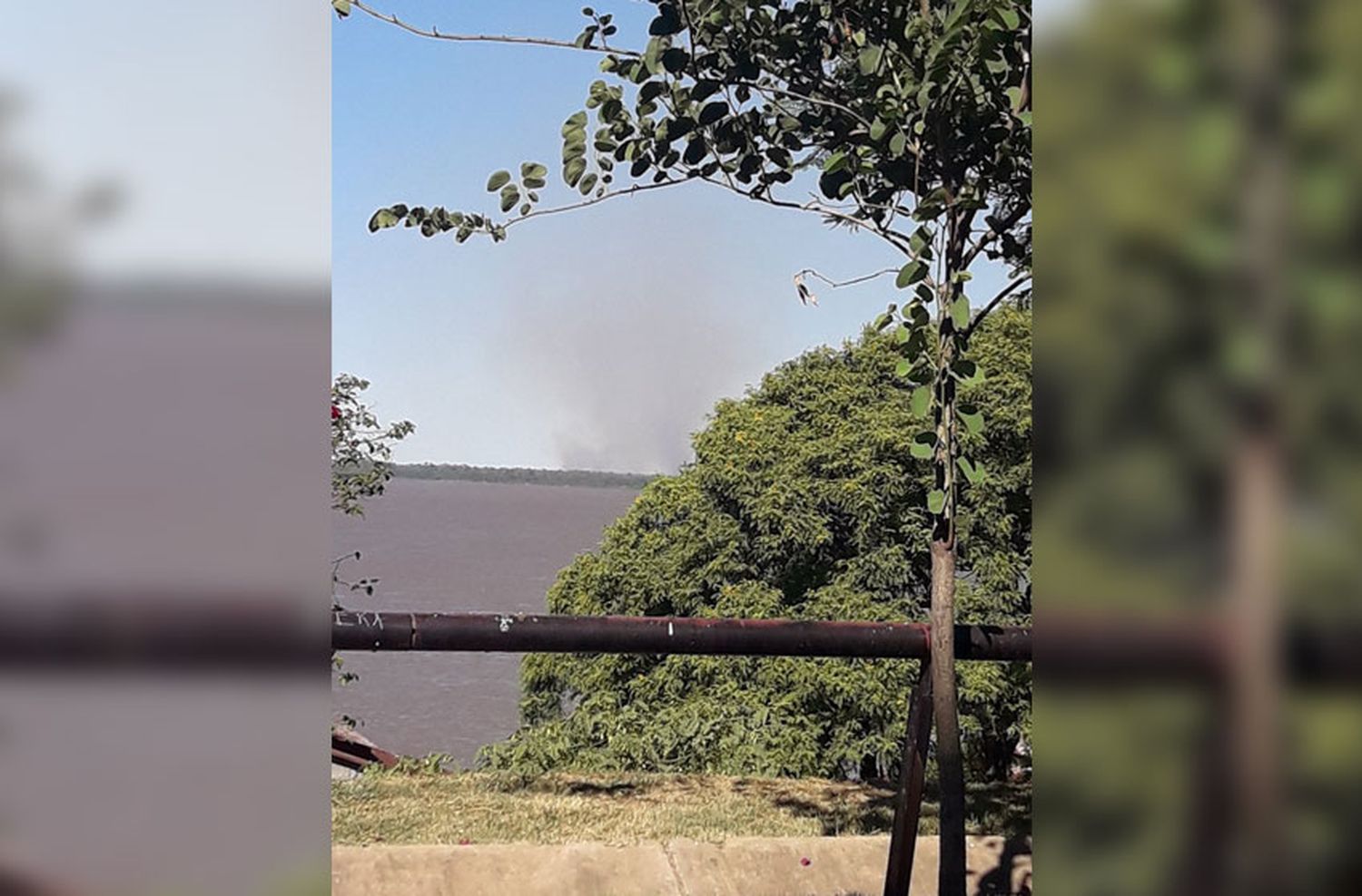 El humo llegó ayer hasta diferentes puntos de la ciudad