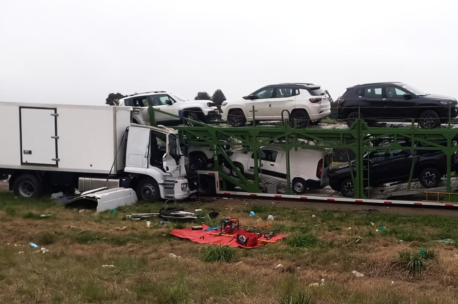 El siniestro ocurrió a la altura del kilómetro 176 de la ruta 9.