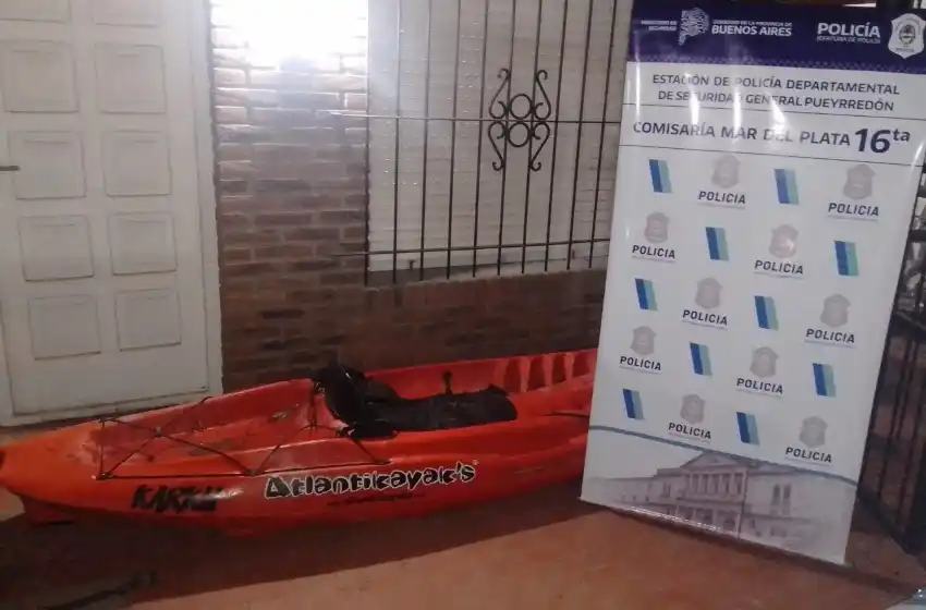 Quiso ir en kayak, se fugó a pie y lo atraparon