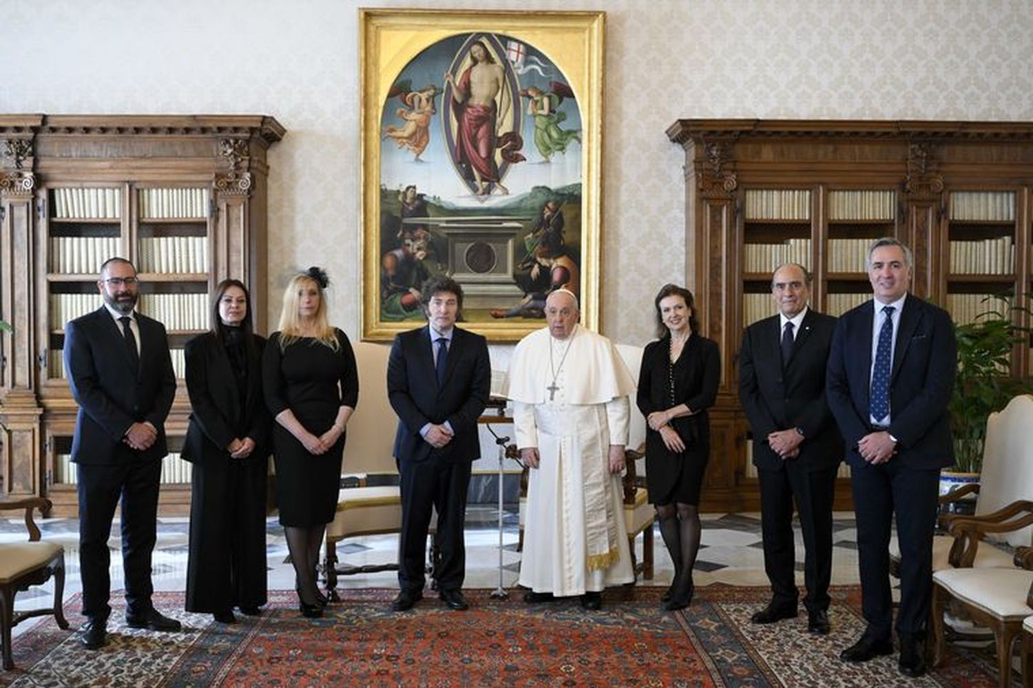 Visita de Milei al papa Francisca