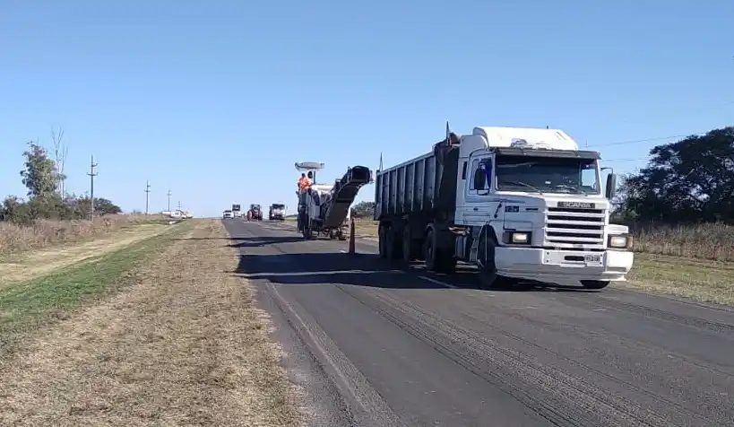 Precaución: Continúa la obra en la Ruta Nacional Nº 12 tramo Galarza-Crespo