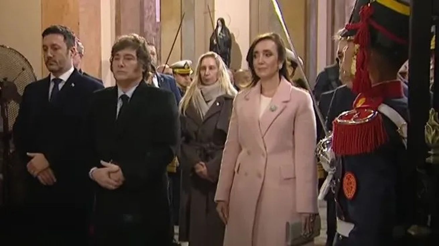 Milei y Gabinete en el Te Deum.