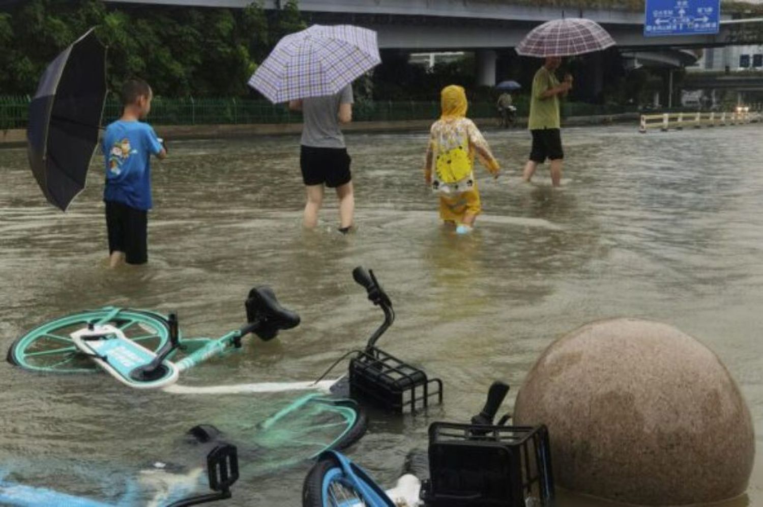 Hay riesgo de inundaciones en varias partes de China