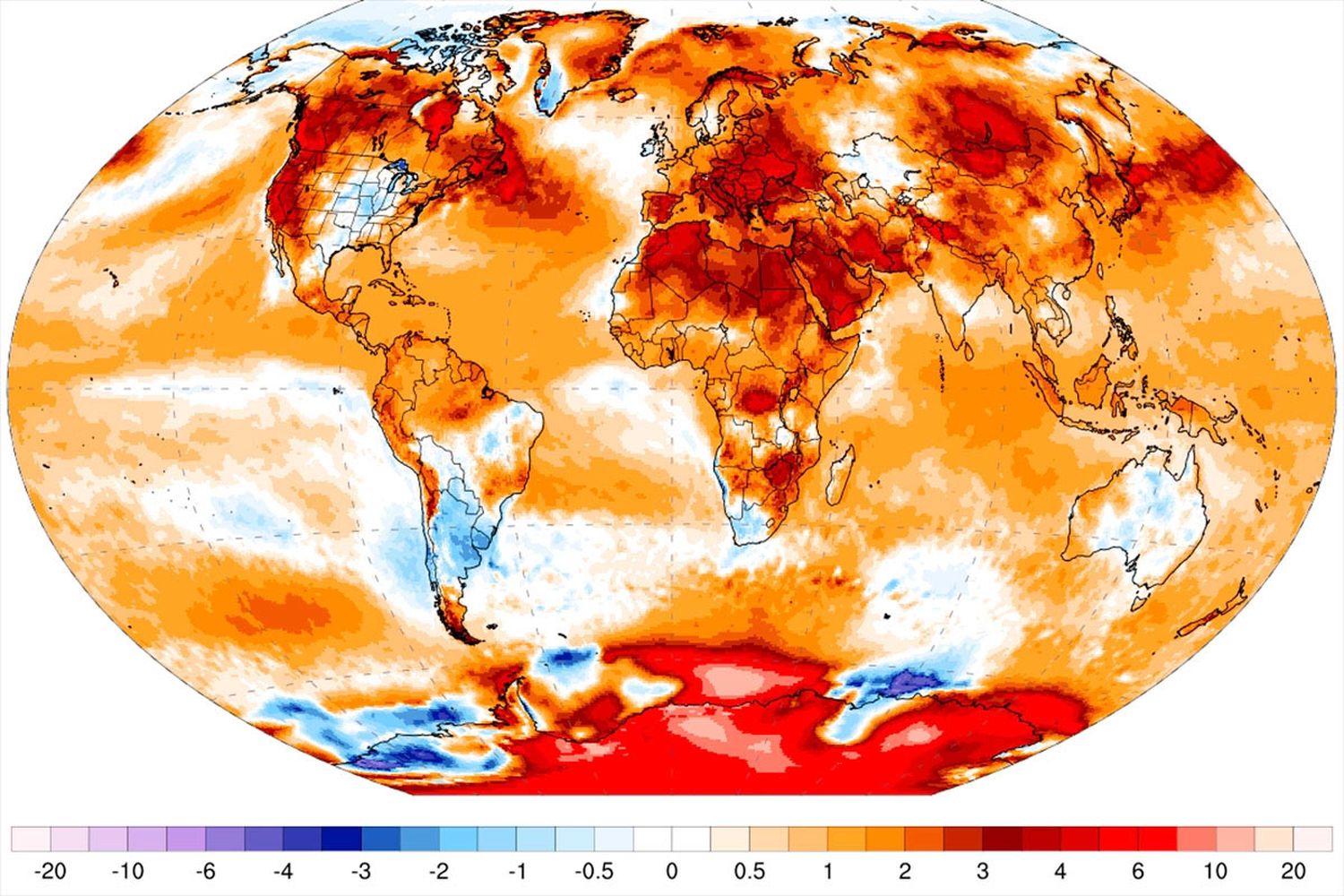 Informe del Copernicus de la Unión Europea Calentamiento global