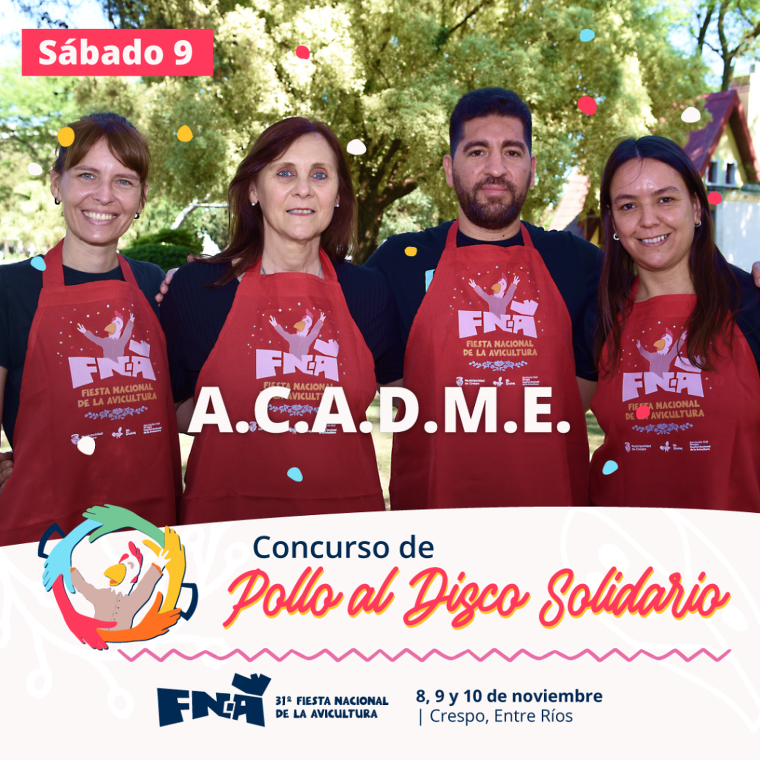 Pollo al disco solidario FNA 2024