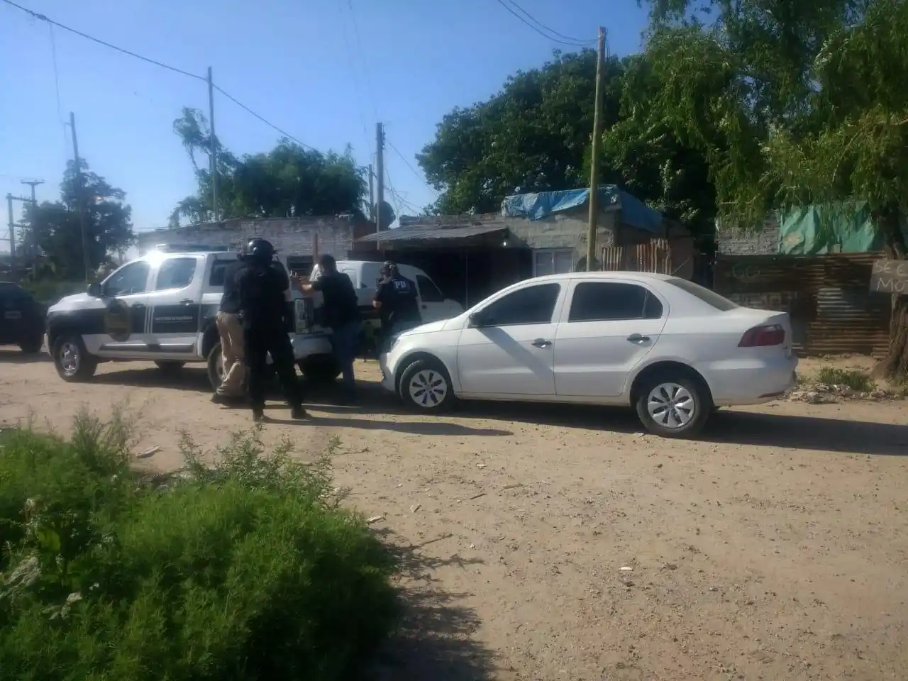 Cuatro detenidos por abuso de armas en barrio La Loma