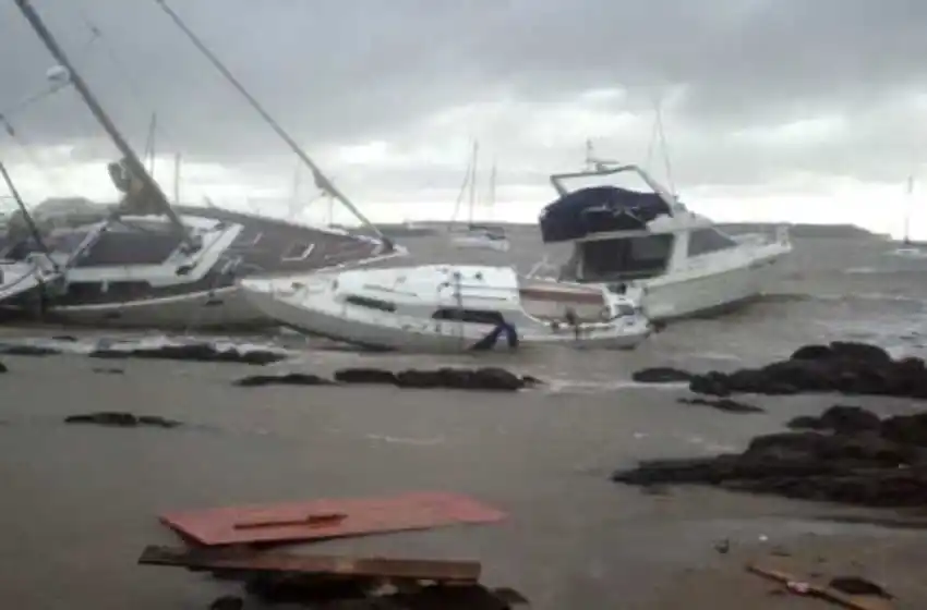 Un muerto, suspensión de clases y desesperación en Punta del Este por un fuerte temporal
