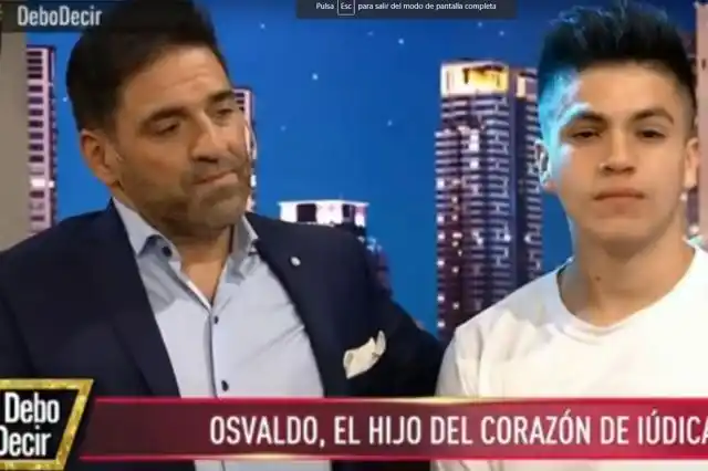Mariano Iudica, emocionado, presentó a su hijo del corazón