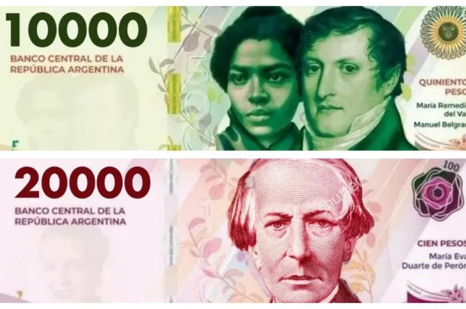 Los billetes utilizarán diseños existentes de la familia "Heroínas y Héroes de la Patria" para ahorrar costos.