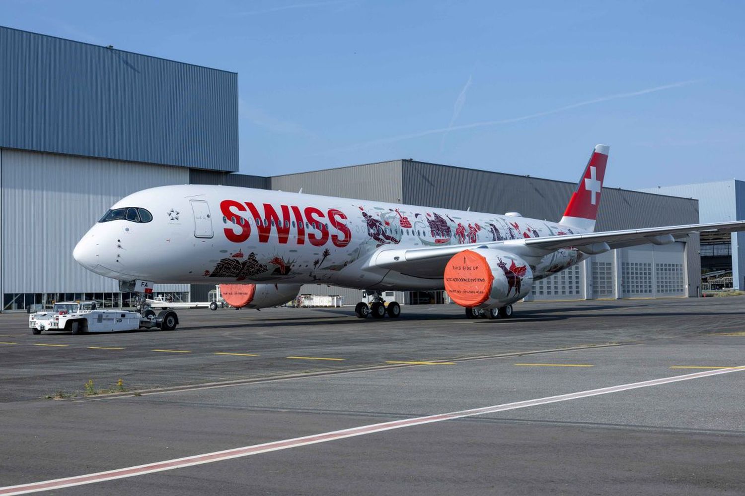 Pegado, no pintado: SWISS presenta su primer A350 con el diseño “Wanderlust”