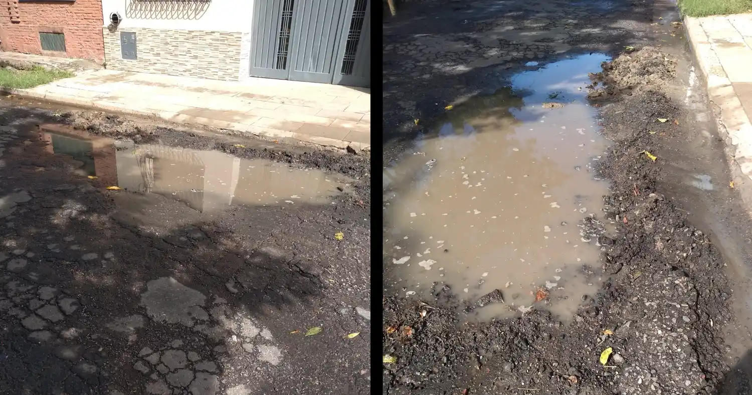 “Pueden provocar accidentes esos pozos”