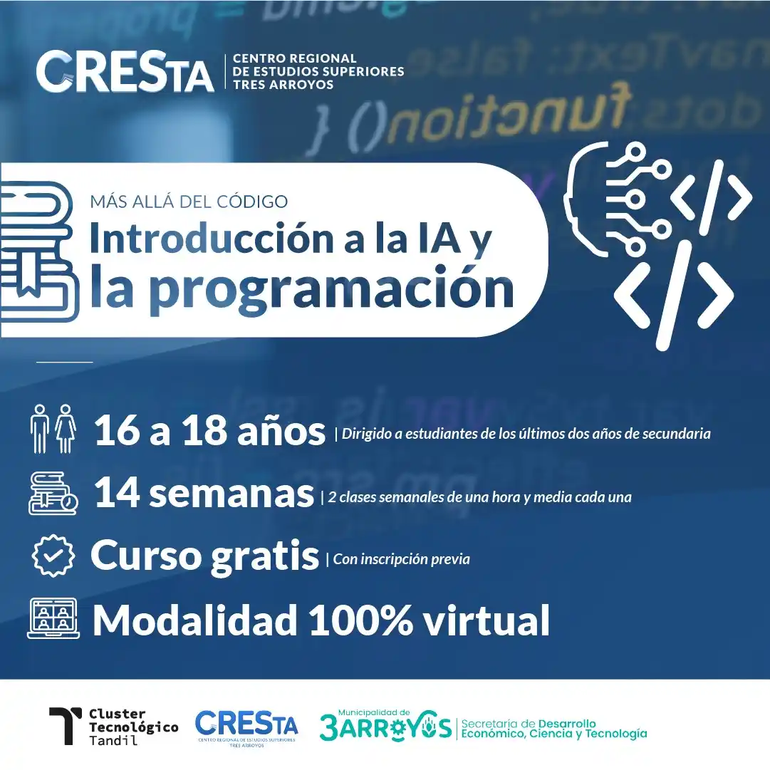 CRESTA: “Más allá del código”, un acercamiento a la programación y la IA para adolescentes