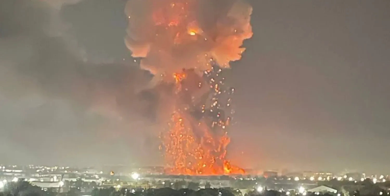 Impactante postal de la explosión en Taskent, Uzbekistán.