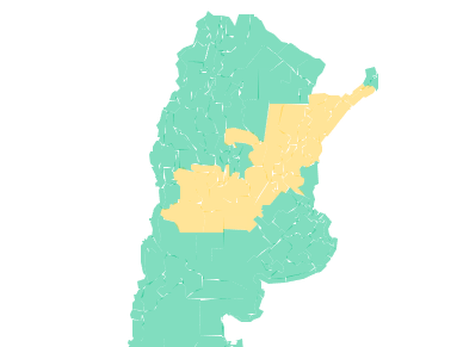 Mapa de alertas del SMN