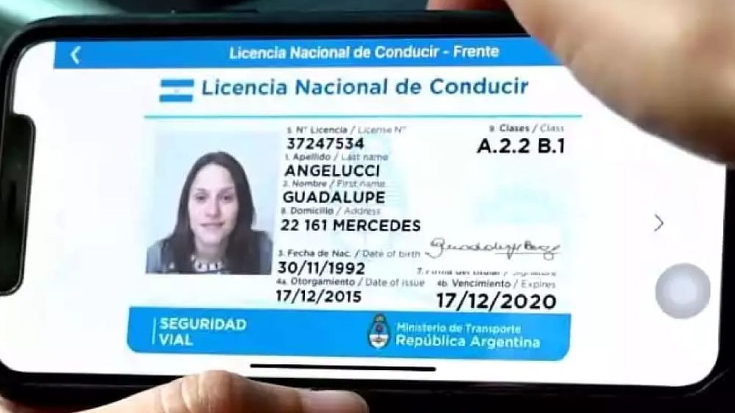 Licencia digital. Que se presenta en operativos