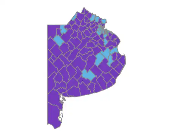 La provincia de Buenos Aires se pintó de violeta: Fuerza Patria solo se impone en 36 municipios