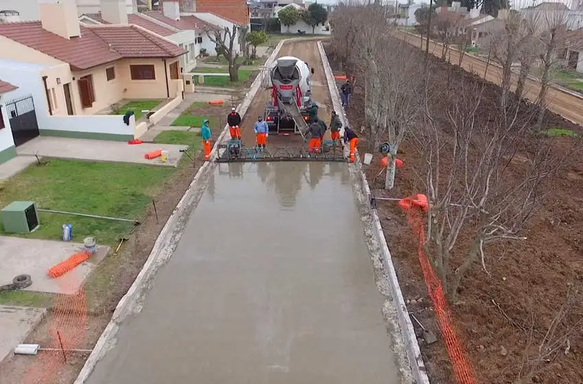Balcarce: comenzó la obra de pavimentación en el barrio Ismael Milán