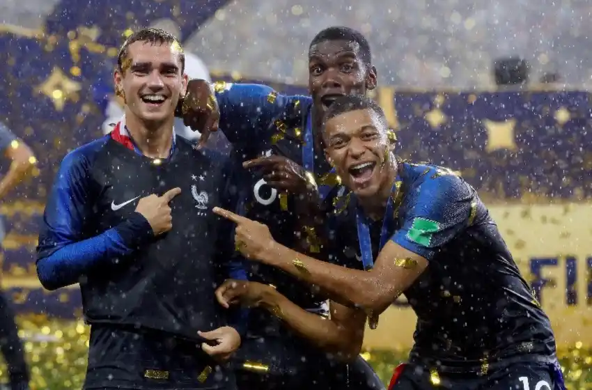 Los festejos del campeón mundial