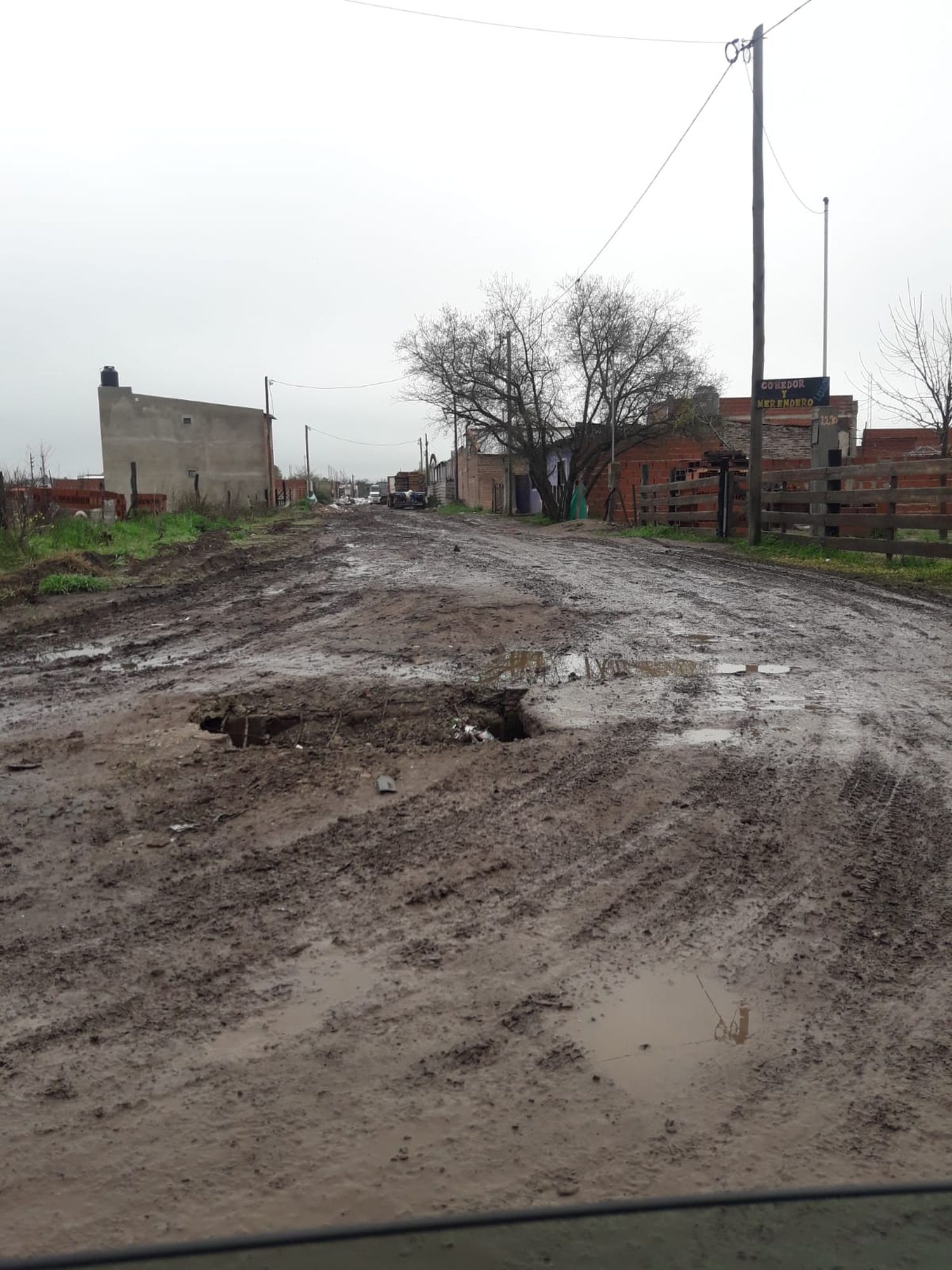 Reclamo por calle en mal estado