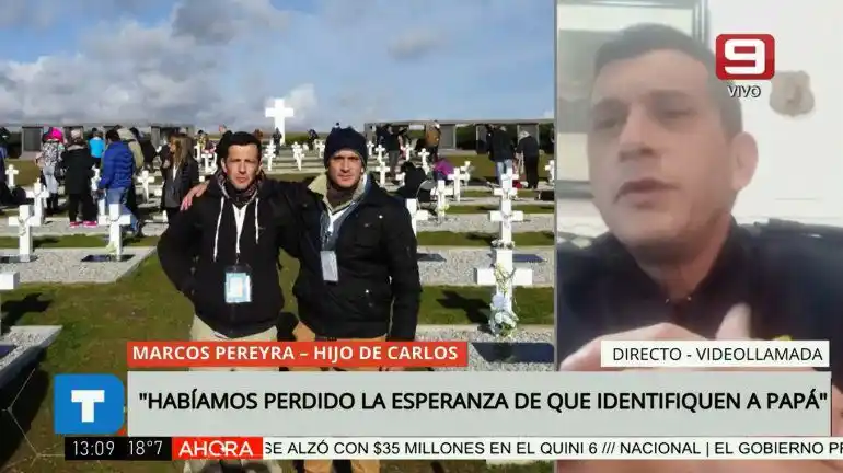 Habló el hijo del soldado entrerriano identificado en Malvinas: "Es una alegría inmensa"